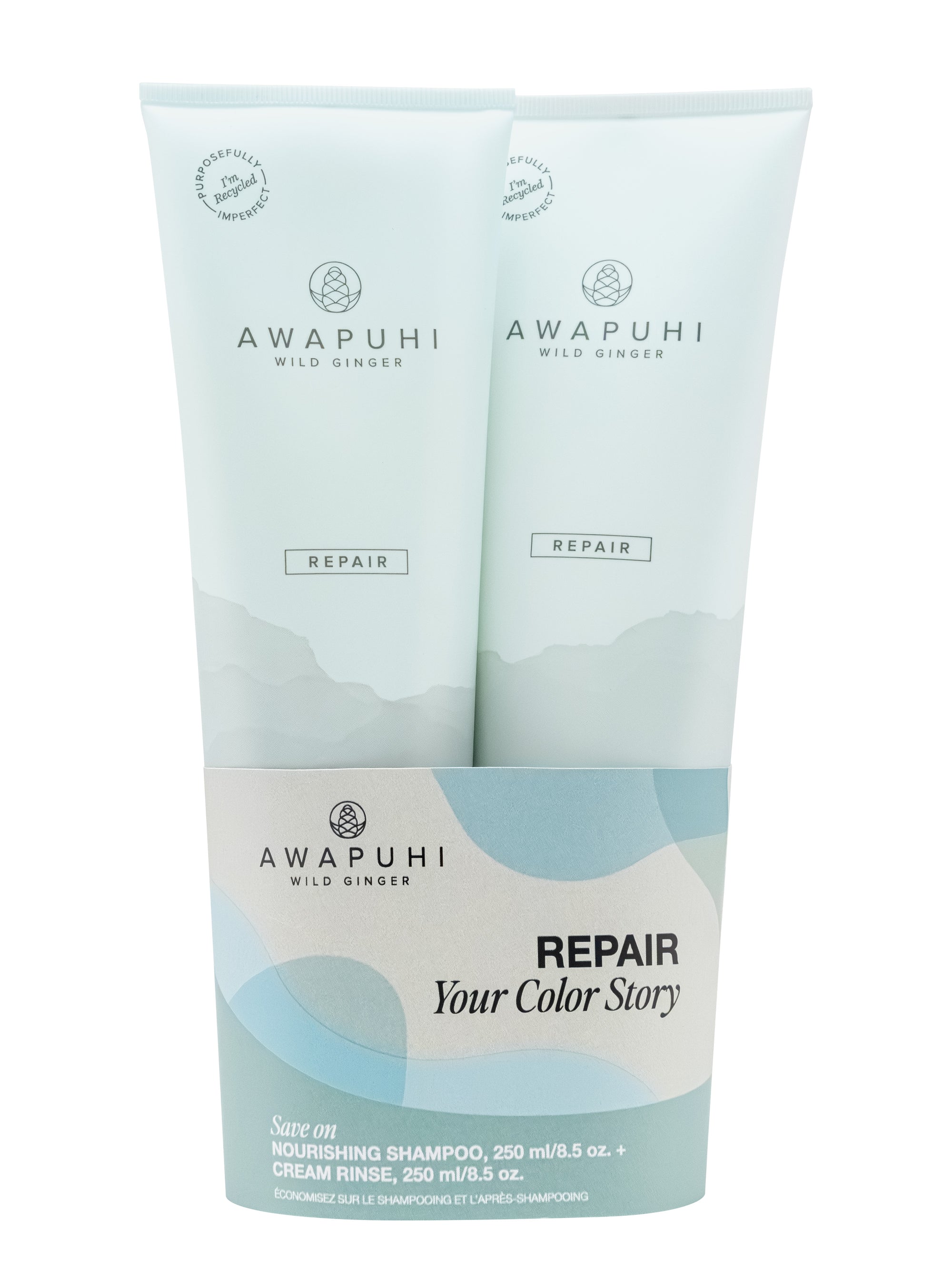 DUO AWAPUHI WILD GINGER NOURISHING SHAMPO &amp; CREAM RINSE